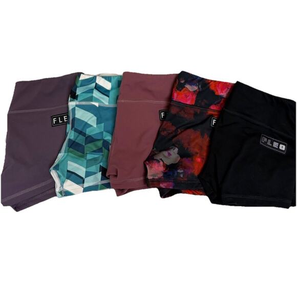 Fleo Pants - FLEO Women’s Medium 2” Inseam Shorts Bundle 5 Pairs Lined Gym Running Athletic